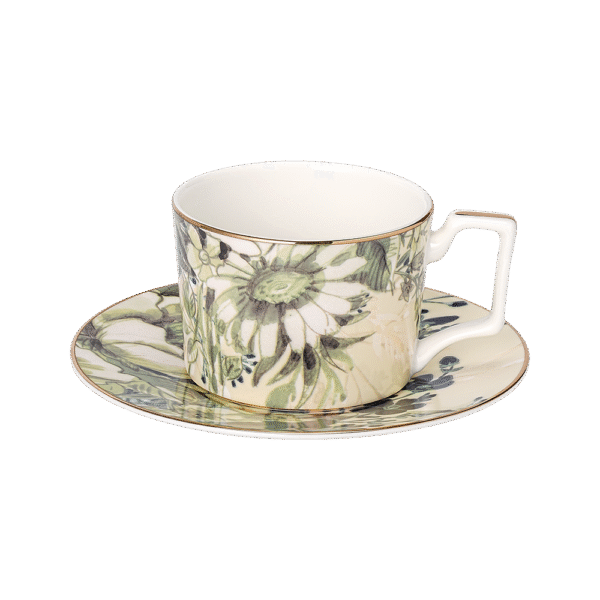 Garden of Fading Tea Mug and Saucer Plate