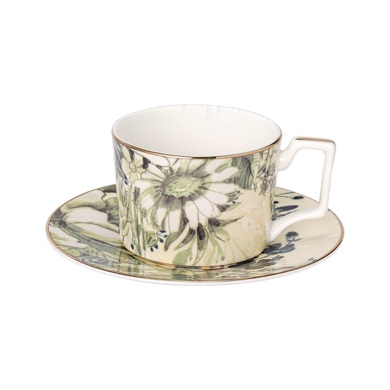 Garden of Fading Tea Mug and Saucer Plate