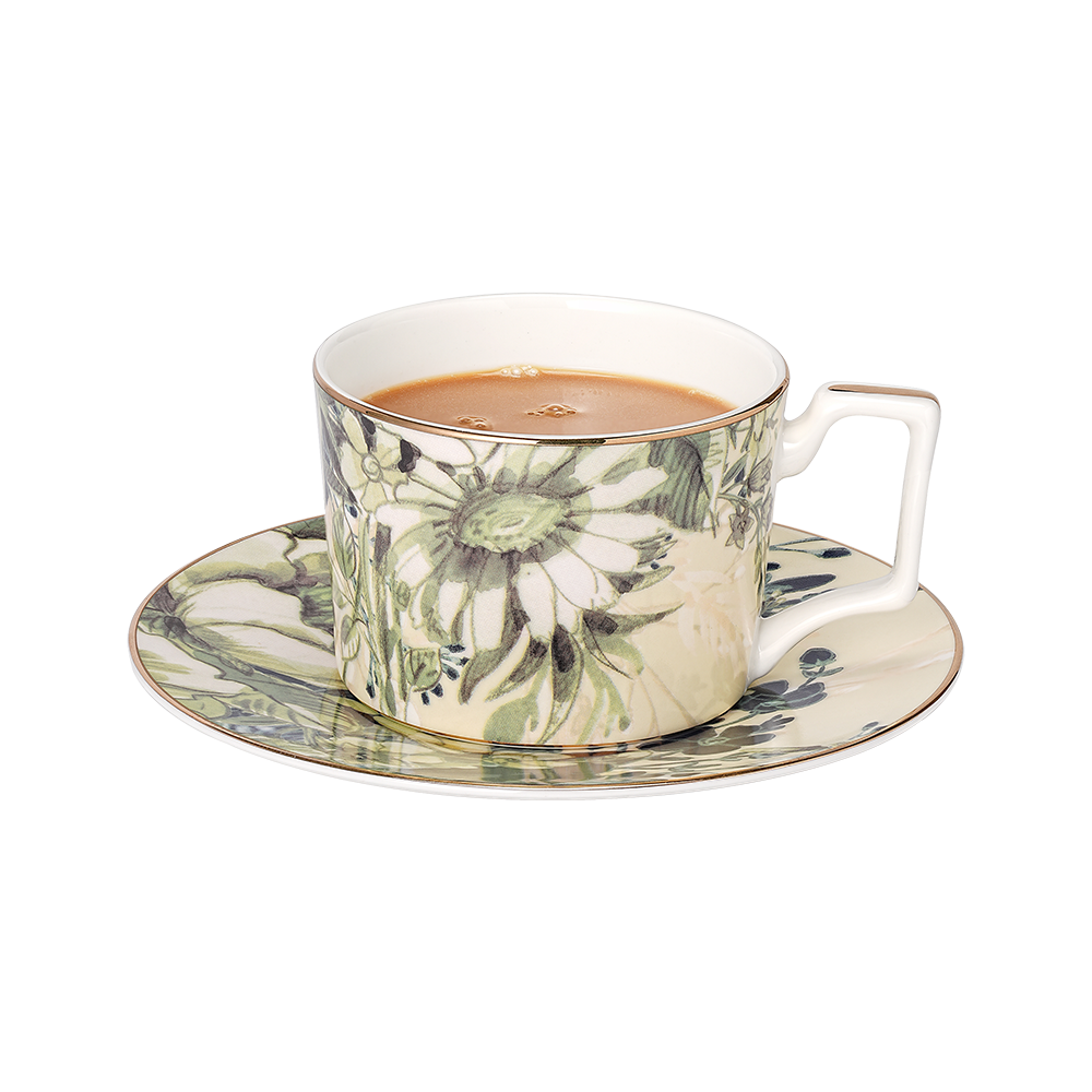 Garden of Fading Tea Mug and Saucer Plate