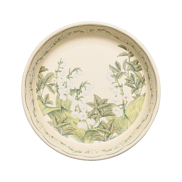 Lily of the Valley Ceramic Plate, 8 Inch