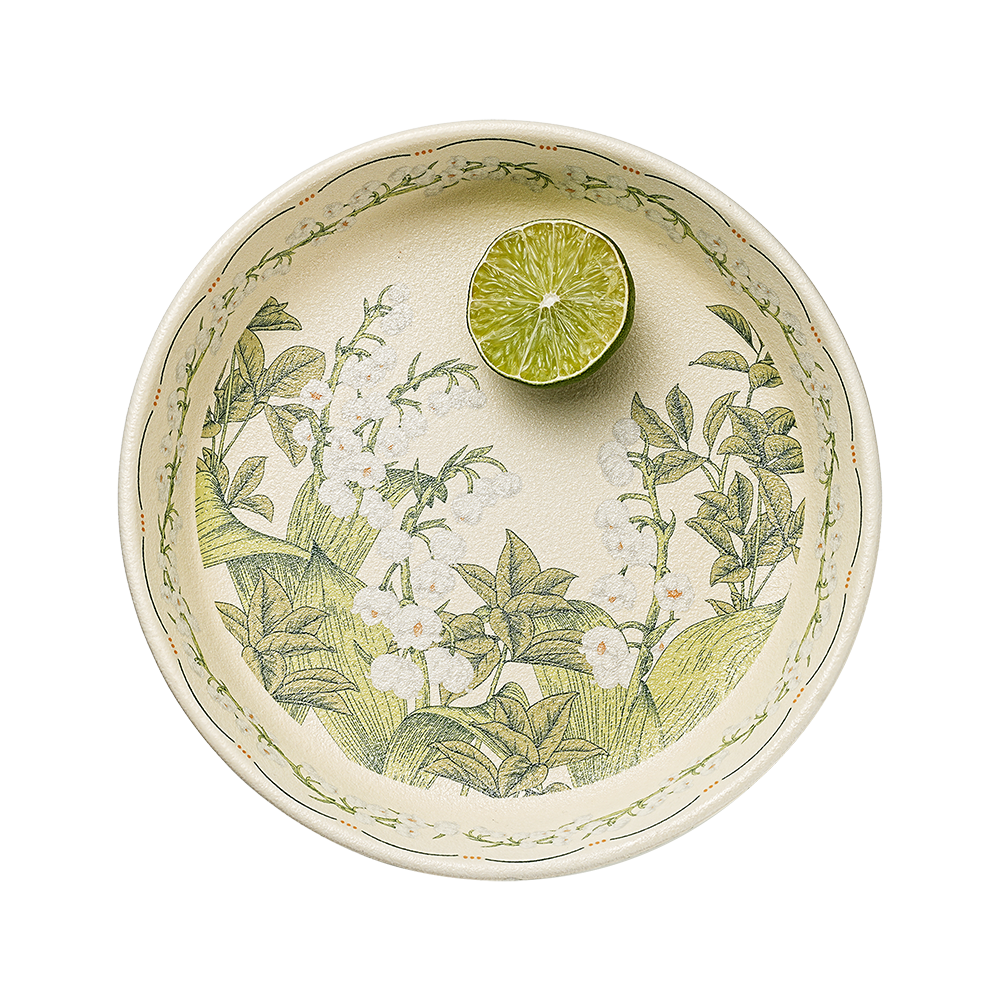 Lily of the Valley Ceramic Plate, 8 Inch