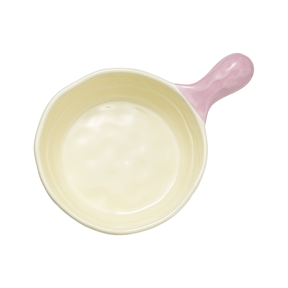 Picnic Ceramic Salad Bowl with Handle