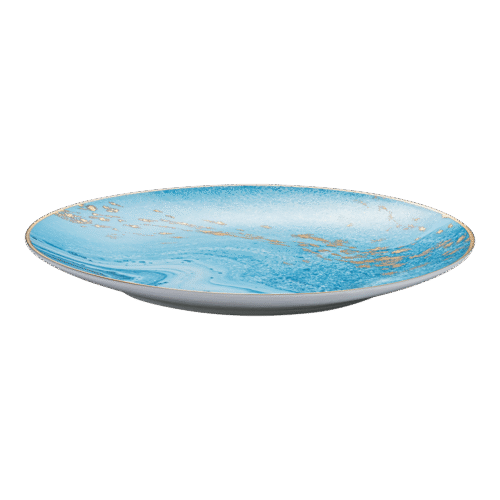 Golden Glow – Blue Dinner Plate