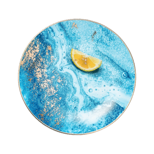 Golden Glow – Blue Plate