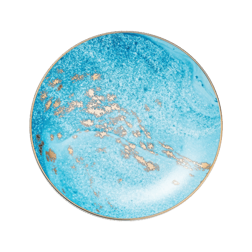 Golden Glow – Blue Side Plate