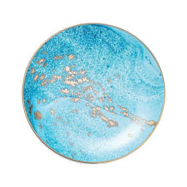 Golden Glow Cake Plate, 6.5 Inch