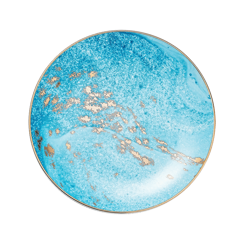 Golden Glow – Blue Side Plate