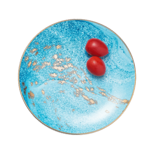 Golden Glow – Blue Side Plate