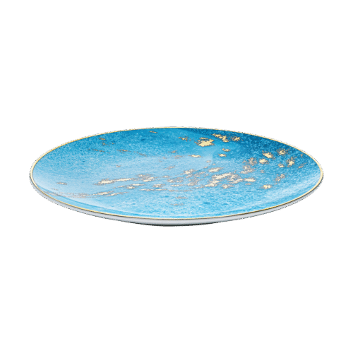 Golden Tide – Blue Dinner Plates