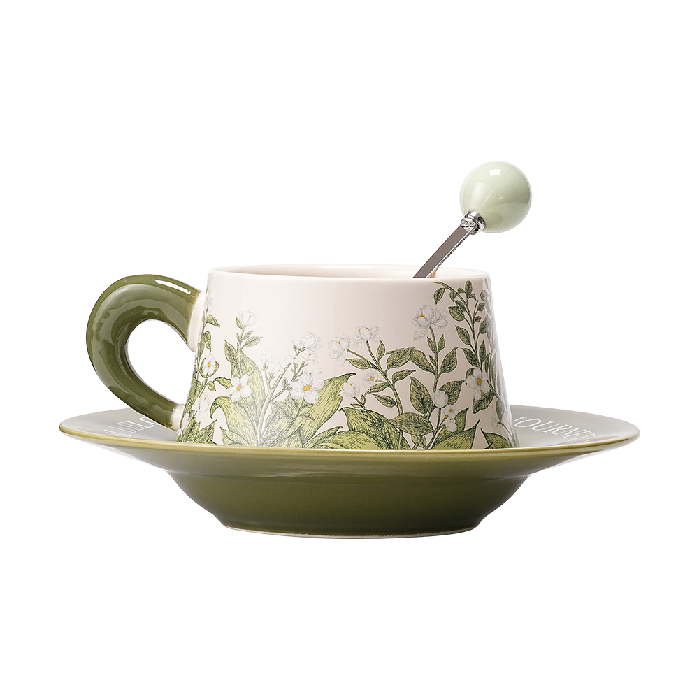 Lily of the Valley Breakfast Cup Set with Spoon