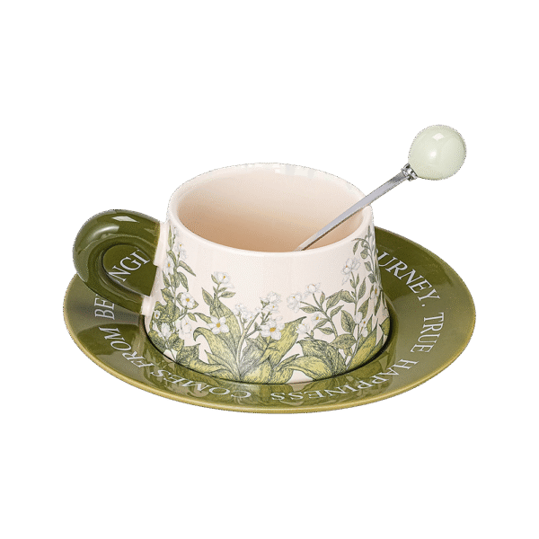 Lily of the Valley Breakfast Cup Set with Spoon