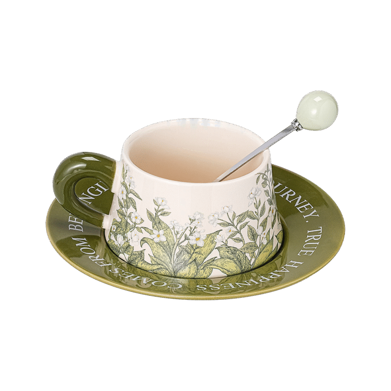 Lily of the Valley Breakfast Cup Set with Spoon