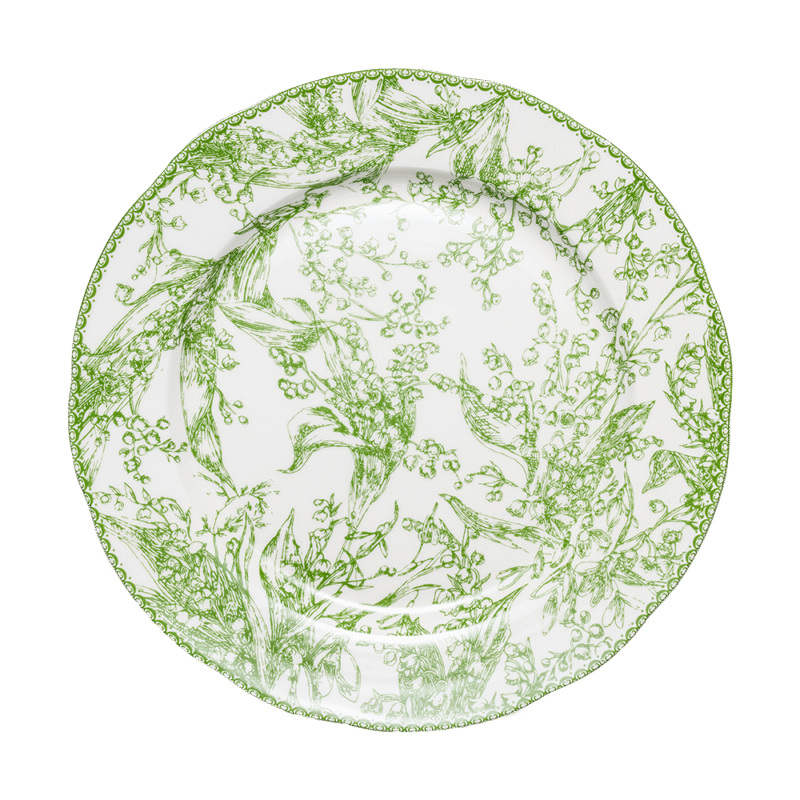 Lily of the Valley – White Serving Platter