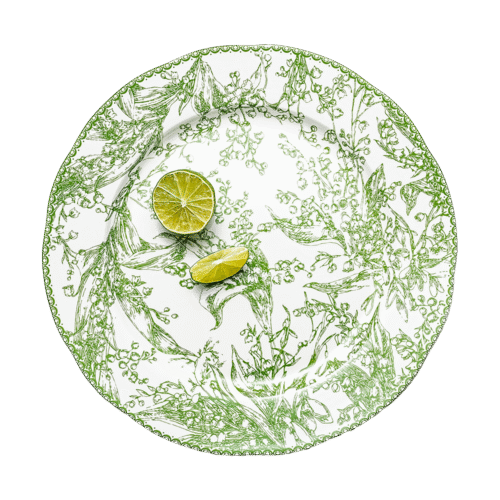 Lily of the Valley – White Serving Platter