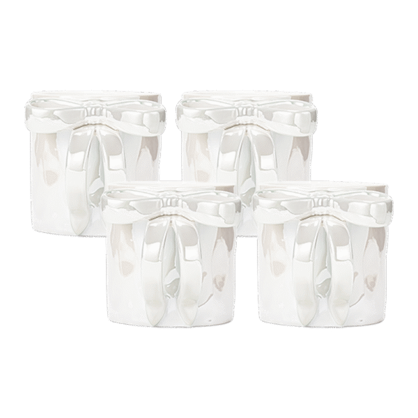 Aurora Pearl Ceramic Tableware Set for 4 Mugs