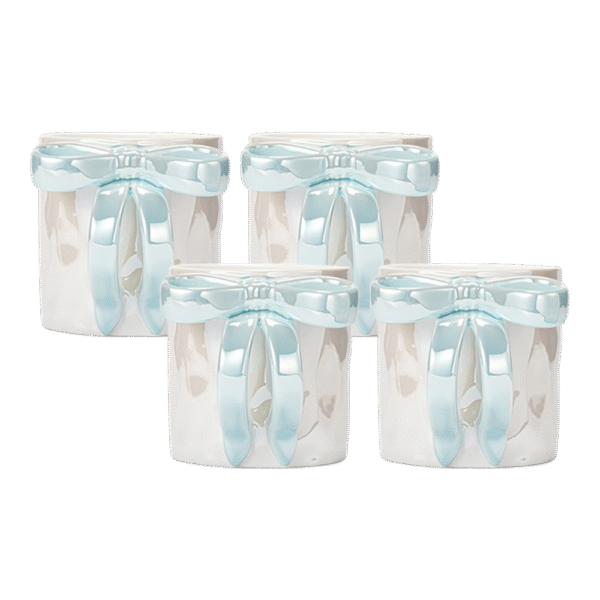 Aurora Tide Ceramic Mugs Set for 4
