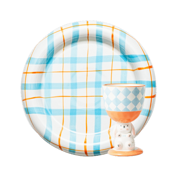 Blue Picnic Tableware