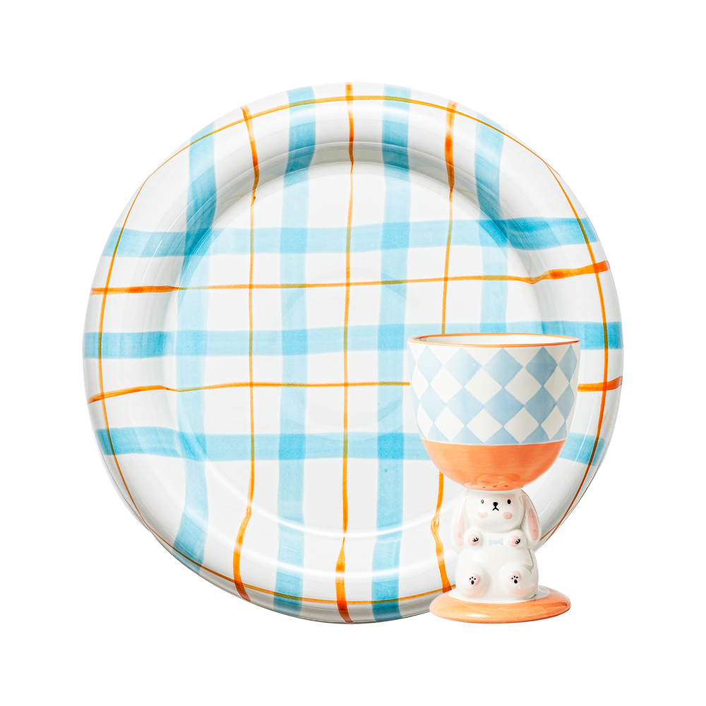 Blue Picnic Tableware