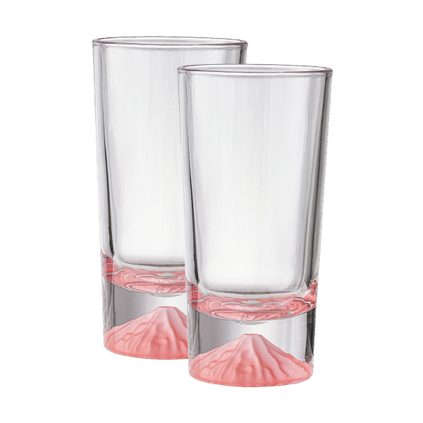Ice-Berg Tall Pink Drinking Glasses