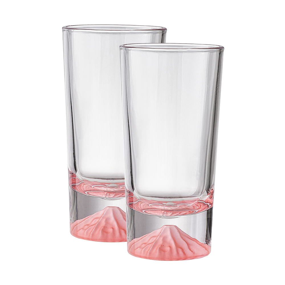 Ice-Berg Tall Pink Drinking Glasses