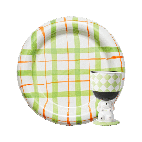 Lime Picnic Tableware Set