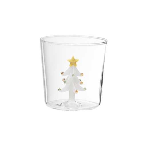 Winter Evergreen – Latte Glass Mug