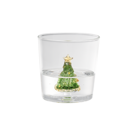 Winter Evergreen – Glass Mug Christmas