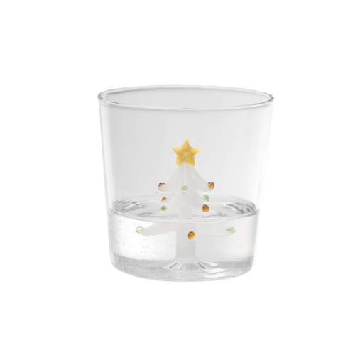 Winter Evergreen – Latte Glass Mug