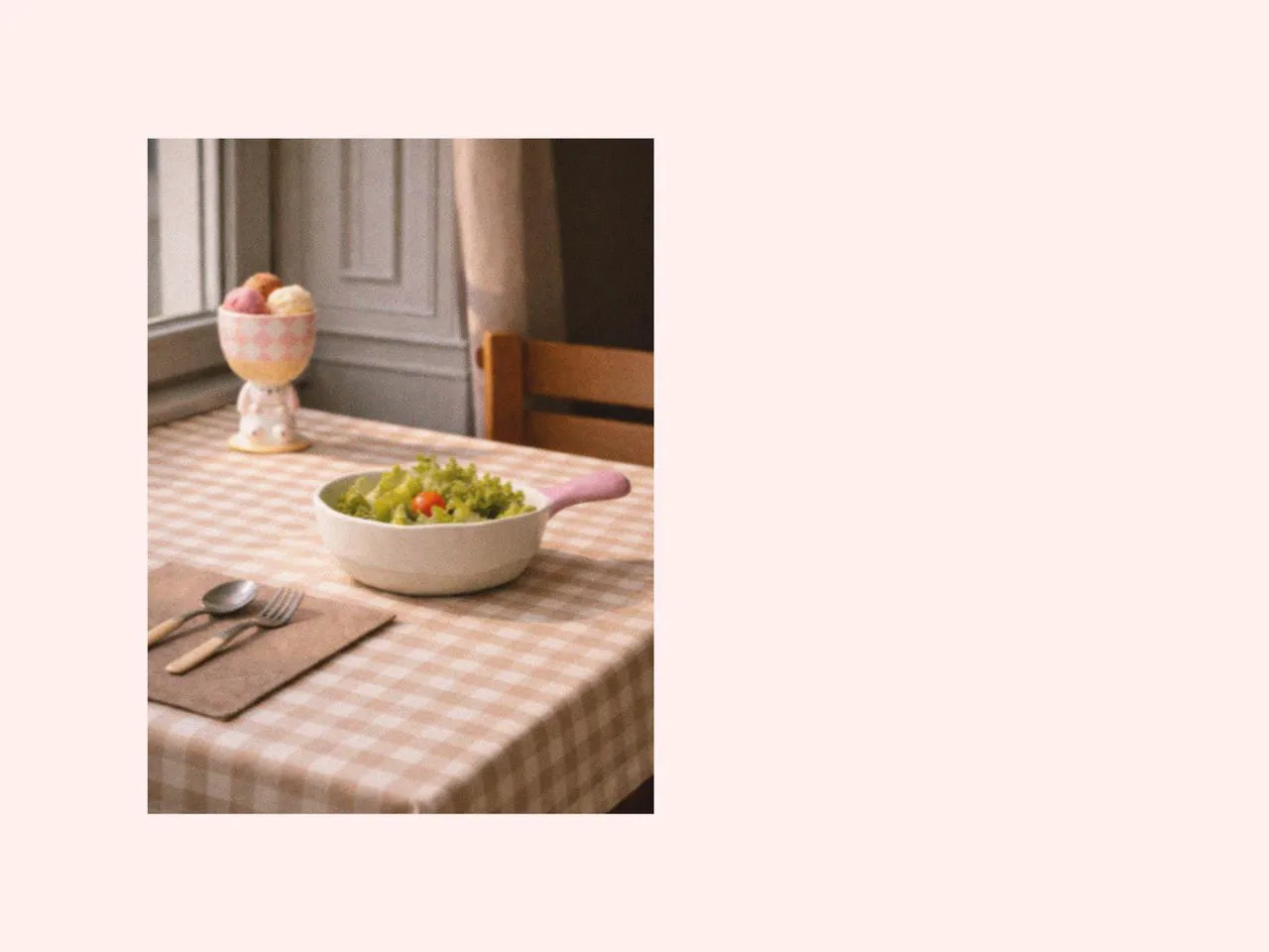 Woman carrying one of the picnic bowls beside picnic dinnerware and simple dining table accessories, creating a warm indoor setting inspired by a family picnic and relaxed picnic afternoon tea.