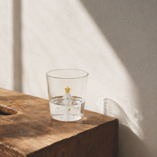 Winter Evergreen – Latte Glass Mug