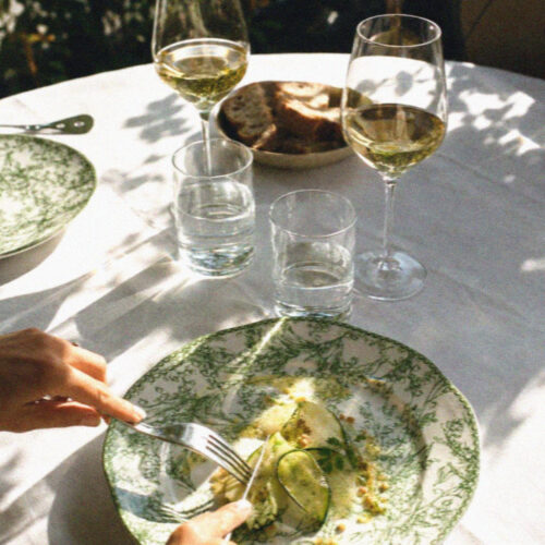 Lily of the Valley – White Serving Platter